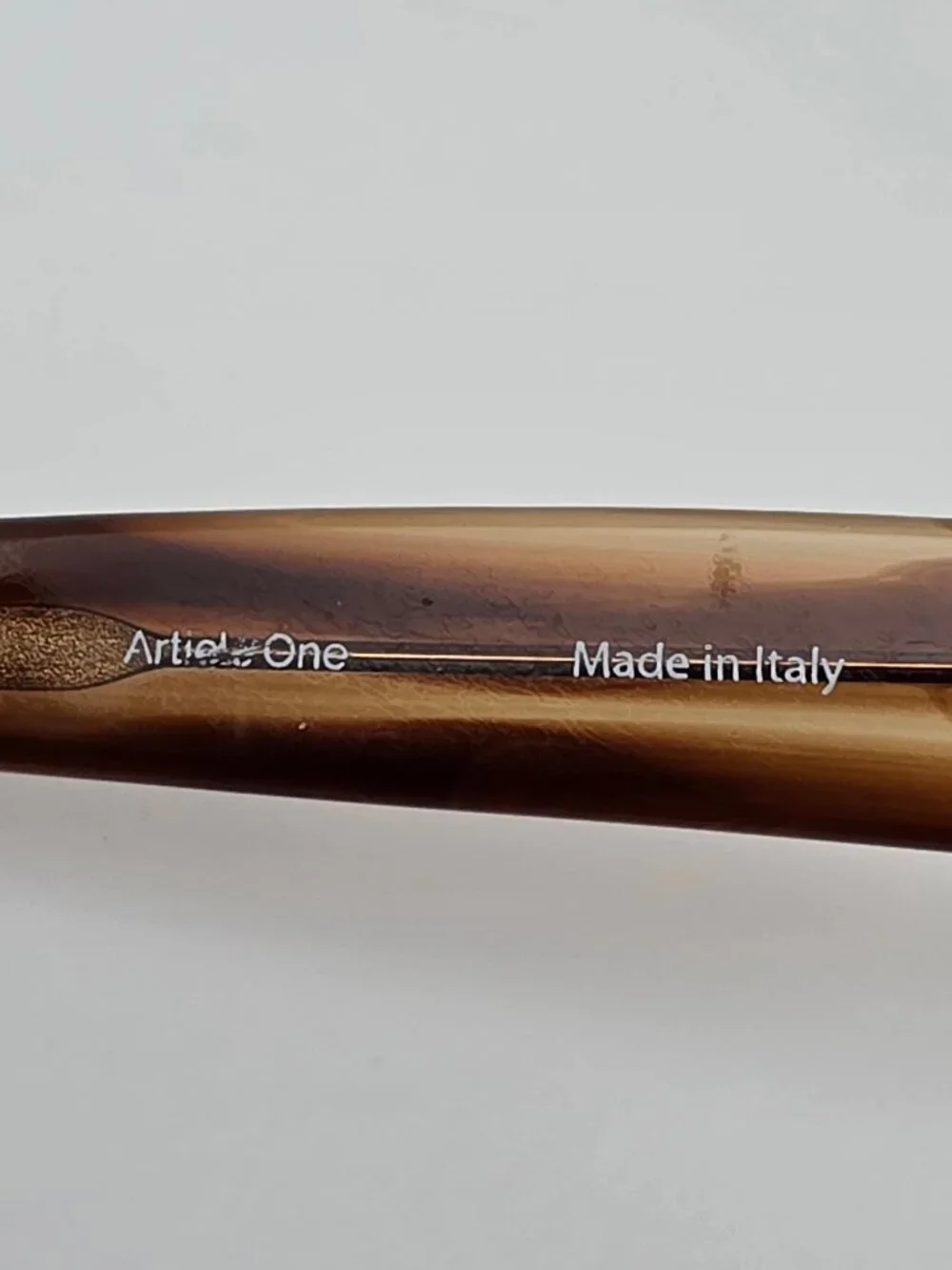 Article One Cameroon 22 Brown Stripe Sunglasses FRAME ONLY Italy 47-24-145